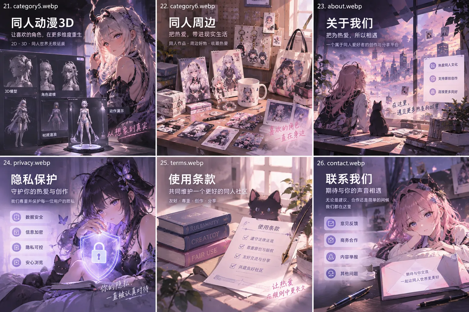 同人动漫网站内容定位与整理原则